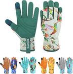 Leather-Gardening-Gloves for Women,Thorn-Proof Work-Gloves for Weeding,Digging,Planting,Pruning Yard garden Gloves