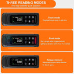 Digital Torque Wrench 1/2 Drive with Carbon Fiber Body, 2.2-147.5 Ft.lb Range, ±1% Accuracy with Vibration, Buzzer and LED Alert, Suitable for Car, Motorcycle and Bicycle