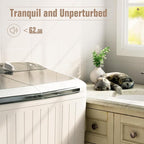 Bonusall Portable Washing Machine， 16 lbs Mini Washer and Spin Dryer Combo, Built-in Gravity Drain,Compact Laundry Washer with Drain Pump & Timer Control for Apartments, Dorms, RVs-Gray