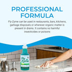 Kinzua Environmental Fly-Zyme, Highly Concentrated Enzyme Drain Cleaner for Pipes & Fruit Flies, Citronella Scented Organic Waste Degrader & Odor Neutralizer, 32 fl oz