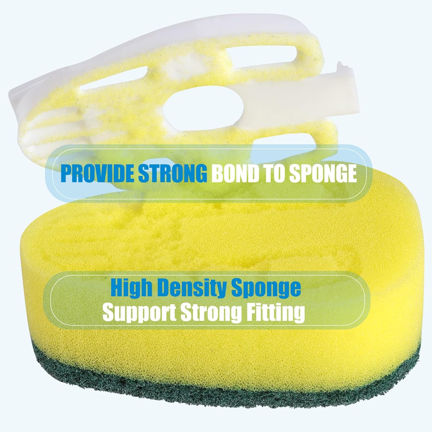 Dish Wand Refills 16Pack, Dishwand Sponges Replacement Heads,Common Compatible Dish Wand Heads, Durable Dish Wand Scrubber Sponge for Kitchen Cleaning