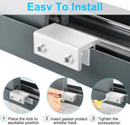 Window Locks, 6 Sets Window Locks Security with Key, Adjustable Aluminum Sliding Window Security Safety Locks Child Proof Security Lock Stoppers for Vertical & Horizontal Sliding Window