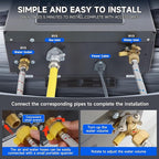 Propane Tankless Water Heater, 4.21GPM 16L Indoor,Instant Hot Propane Gas Water Heater with Fahrenheit Digital Display,Multi-Protection