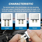 GLOSO E311 UCB Automotive Circuit Breaker, Type 1, Snap Off 3 Sections ATC Balde Terminal（20A,5 Pack）