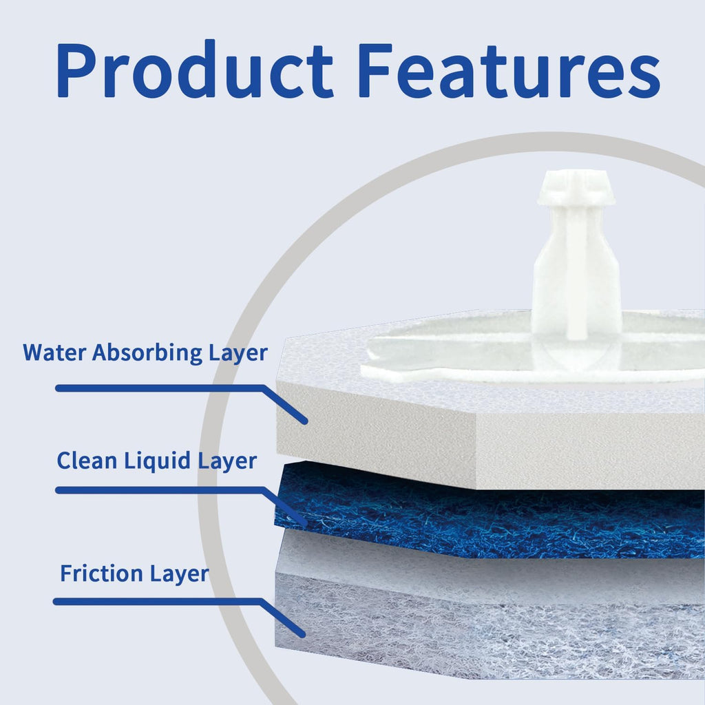 Aimery 40 Count Blue Disposable Toilet Bowl Wand Refills – Easy Clean & Fresh Bathroom