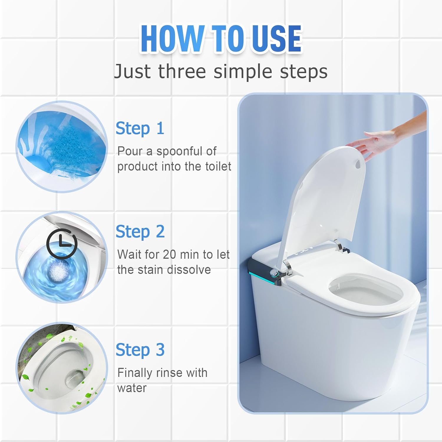 Foam Toilet Cleaner, 2026 Upgeade Powerful Toilet Bowl Cleaner, Advanced Bathroom Cleaner for Home, Powerful Instant Bowl Cleaners for Toilets Squatting Pans (3)