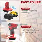 Battery Adapter for Milwaukee 12V M12, for DeWalt 20V & for Milwaukee M18 18V Lithium Battery Convert to for Milwaukee M12 12V Battery, for Milwaukee M12 12V Power Tool