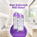 STANLEY HOME PRODUCTS GrimeGuard Bathroom Cleaner - Bleach Free & Non Abrasive Eco Shower & Kitchen Tiles Disinfectant & Deodorizer - Cleans Grime (Refill Bottle)