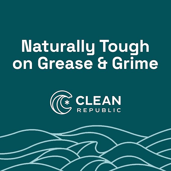 Clean Republic Heavy-Duty Degreaser, Multi-Surface Cleaner for Ovens, Stove Tops, Grills, and More, 1 Gallon Bottle