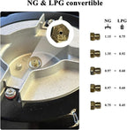 30-inch 5-Burner Built-in Gas Cooktop with Tempered Glass & Cast Iron Grates - LW5G01 (LPG/NG Convertible, Black)