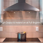 PAR20 Halogen Light Bulbs 3 Pack 120V 50w Dimmable, E26 Medium Base Flood Light Bulbs with 3000k Warm White,High Output Reflector for Kitchen Stove Hood and Range Hood Light Bulb.