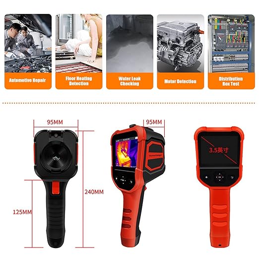 BTMETER Thermal Imaging Camera Gun, Infrared Temperature Imager 300,000 Pixels with 220 x 160 IR Resolution 6G Image Storage Measure Temp -4°F~626°F