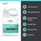 Zogics Enzyme Enriched Floor Cleaner & Deodorizer Concentrate, 128 oz - Makes up to 128 Gallons