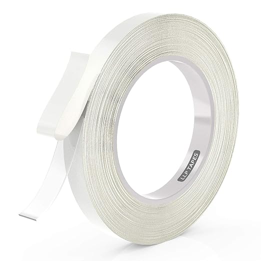 LLPT Double Sided Tape Clear Acrylic Strong Mounting Tape 1/2 Inch x 120 Inch Multiple Sizes Residue Free Waterproof Outdoor Indoor Adhesive for Nail Box Home Deco and DIY(WA052)