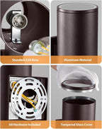 SHIMR Dusk to Dawn Porch Lights Outdoor 2 Pack, Modern Outdoor Lights for House with LED Bulbs, Oil Rubbed Bronze Cylinder Outside Light Fixture Aluminum Outdoor Sconce Exterior Lighting [ETL Listed]