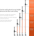 Telescoping Pole, Telescoping Support Pole with Extendable Mounting Pole for Lasers Level of Rotary and Line Lasers