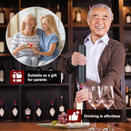 AIKARO - Electric Wine Bottle Opener Automatic Corkscrew, Rechargeable (Set C)