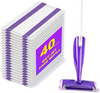 40 Count Mop Pad Refills for Swiffer Wet Jet Spray Mop, Disposable Multi Surface Wet Jet Mopping Pads for All Hardwood Floor Cleaning, 4 Layers Thickened | Super Heavy-Duty Absorbent | Stickiness.