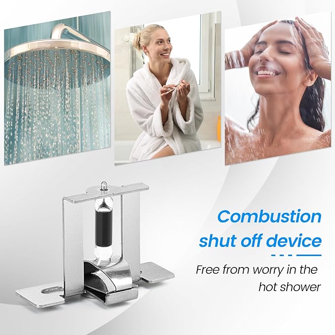 Combustion Shutoff Device Assembly Replacement Kit for Water Heater FVIR, Compatible with Rheem, Ruud, Richmond, GE and Almost Any Gas Tank Water Heater