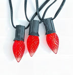 Meconard C7 Led Replacement Christmas Light Bulbs, C7 Shatterproof Led Bulbs for Christmas Indoor Outdoor String Lights, E12 Candelabra Base, Commercial Grade Holiday Bulbs, Red, 50 Pack