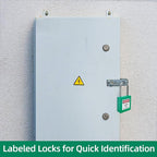 Lockout Tagout Locks Set-10pcs Green Loto Locks, Lockout Locks Keyed Different,2 Keys Per Lock,OSHA Compliant Lock Out Tag Out Padlocks, Safety Padlocks for Electrical Lockout Tag Out Kit