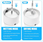 Mop and Bucket Set, Spin Mop Bucket with Separate Dirty/Clean Water System, Self-Wringing Square Mops for Floor/Wall Cleaning with 3 Microfiber Pads