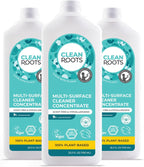 Multi-Surface Cleaner Concentrate – EcoGarantie Certified, 100% Plant-Based Formula, Made with Organic Ingredients, Scent-Free & Hypoallergenic – 25.3 fl oz (750 mL), Pack of 3