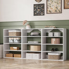 Short Tower Closet Unit, Modular Closet System, Wood Closet System Organizer with Storage for Walk In Closets, Clothing Rack Wardrobe Closet for Hanging Clothes, Bedroom, White, 19.5"W