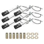 PATIKIL Candelabra Base Lamp Holder Light Socket, 6pcs UL Listed Keyless E12 Bulb Socket with 9.8" Wire Leads for E12 Incandescent LED Light Bulbs, 3.5" Tall