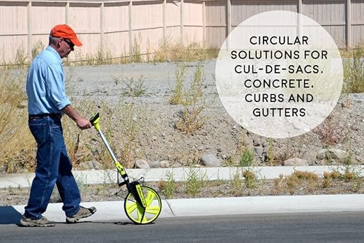 Calculated Industries #6575 DigiRoller Plus III 12.5 Inch Estimators Electronic Distance Measuring Wheel with Large Backlit Digital Display; Measure in Feet, Inches, Meters, Yards; FREE Carrying Pack