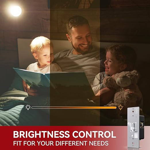 AIDA Toggle Slide Dimmer Switch for Dimmable LED Light/CFL/Incandescent 600 Watt max, Single-Pole or 3-Way, Rocker On/Off Wall Switch with Dimmer Slider, Wall Plate NOT Included, UL, White, 10 Pack