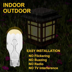 12 Pack 18 Watt T5 T10 Landscape Light Bulbs,12 Volt Low Voltage Clear Incandescent Light Bulb for Outdoor Landscape Lighting,RV, Under Cabinet Light Bulbs,Warm White Wedge Bulb