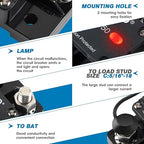 GLOSO E9AL LED Switch Breaker for Marine RV Truck Hi-Amp Circuit Breaker (60A)