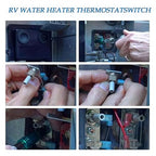 for Suburban rv Water Heater Thermostat 120v T-Stat/Limit Water Heater Switch 232306 Parts