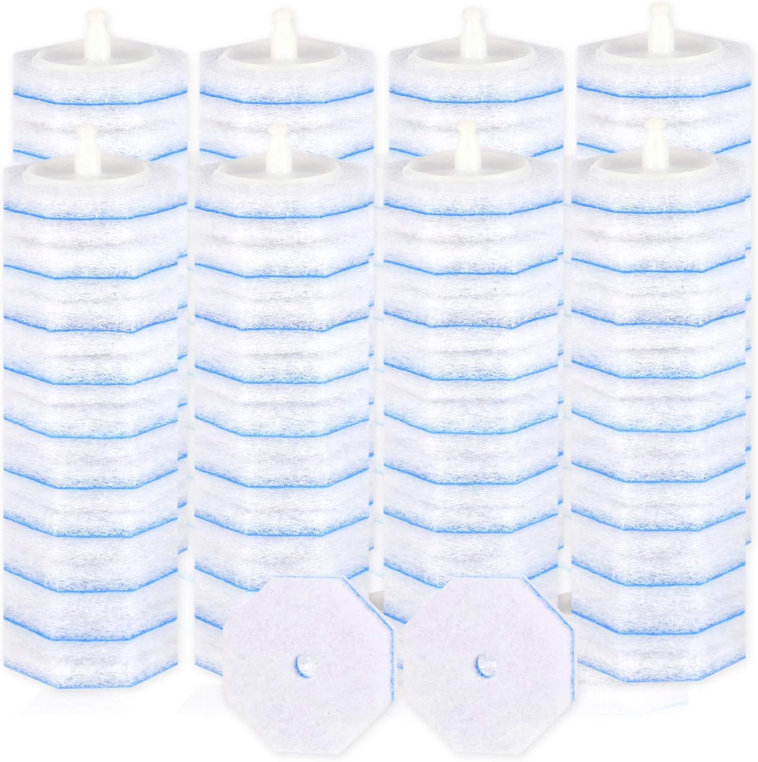 80 Count Disposable Toilet Wand Refills for Toilet Wand, 5X Cleaning Power Scrubber Refill, Bathroom Cleaning Supplies, No Falling Apart, Fresh Fragrance