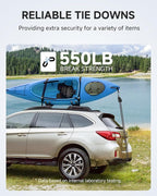 Fondwell 1/4" Rope Tie-Downs Ratchet Straps: 12 Pack of Heavy Duty Adjustable Hangers for Various Hanging and Strapping