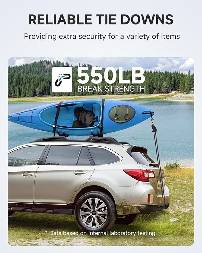 Fondwell 1/4" Retractable Ratchet Straps: 8-Pack Rope Hangers with Protective Soft Loops - Secure Tie Down Ratcheting for Transport