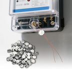 20PCS 10x6mm Round Lead Seals Security Meter Seals with 20PCS Copper Wires and 1PC Sealing Plier