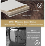 Modular Closet System, 96" Wide Closet Organizer System with Hanging Shelving , Wood Tower Closet Storage for Walk In Closets, Wall Mounted Wardrobe Organizer Kit System, Bedroom, Black