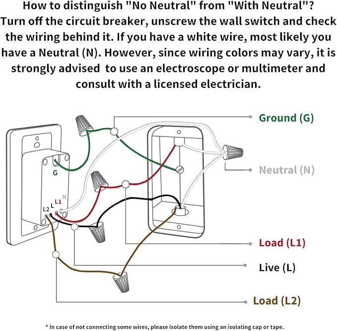 Aqara Smart Light Switch (with Neutral, Double Rocker), Requires AQARA HUB, Zigbee Switch, Remote Control and Set Timer for Home Automation, Compatible with Alexa, Apple HomeKit