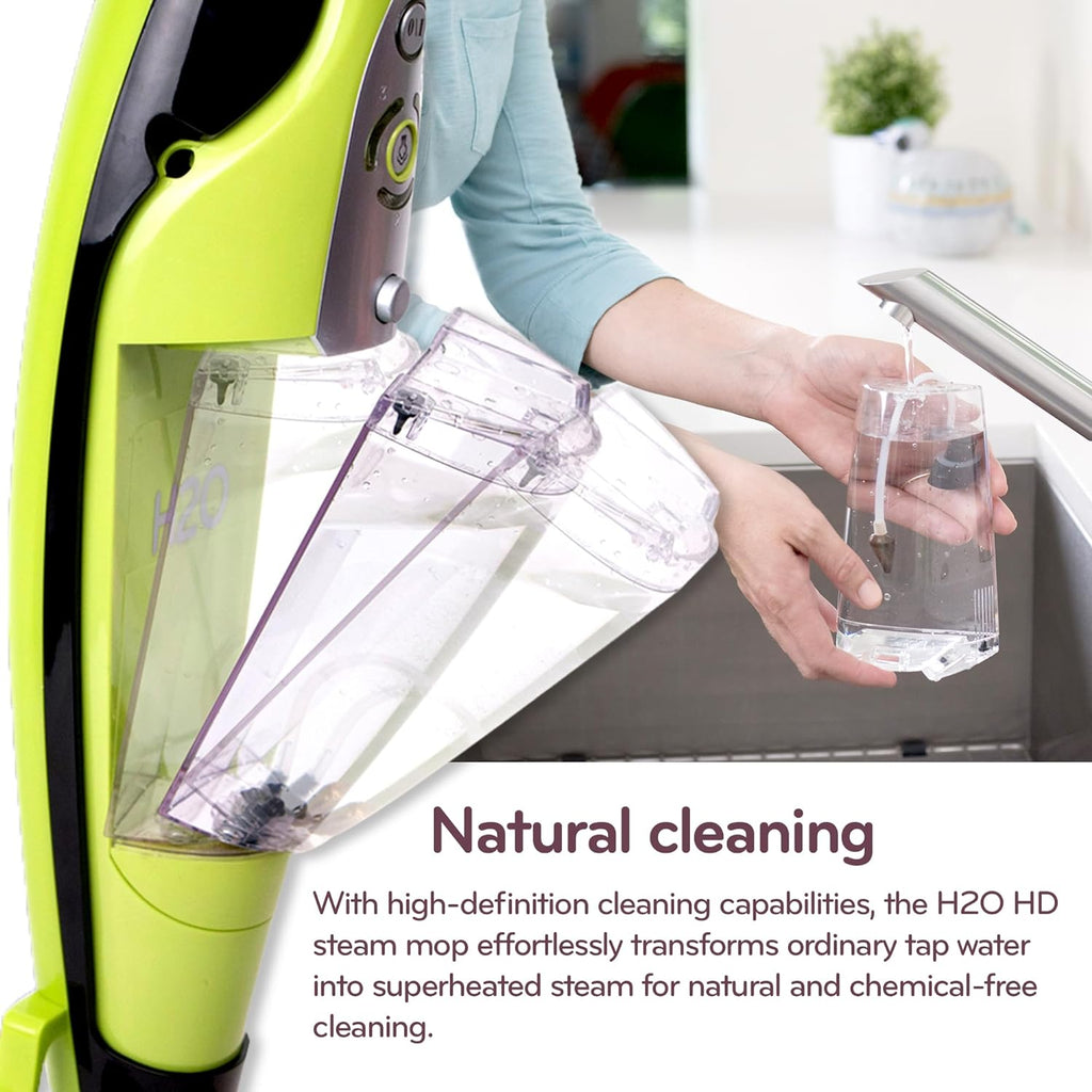 H2O HD 3-in-1 Steam Mop and Handheld Steam Cleaner For Floor Cleaning, Hardwood Floors, Grout Cleaner, Upholstery Cleaner, Tiles and Carpets