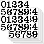 200 PCS Mailbox Numbers for Outside, Vinyl Numbers Stickers Mailbox Number Decals, Self-Adhesive Waterproof Numbers for Mailbox Window Door Trucks Address Number (Black, 2 inch)