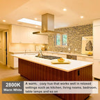 PAR30 Halogen Short Neck 50W 120V 600LM, 6 Pack High Output Halogen PAR30 Dimmable 2800K Warm White, E26 Long Lifespan Short Neck Flood Light Bulb with for Recessed, Tracking Lighting