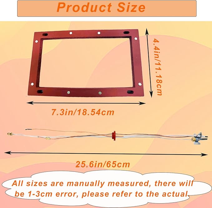 SP20075, SP20305A Pilot and Igniter Assembly Replacement Kit Compatible with GE, Richmond, Rud, Rheem Natural Gas Water Heater Parts, Includes Pilot Assembly, Burner Door Gasket, Screws, Clips