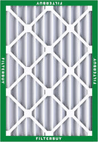 Filterbuy 20x25x4 Air Filter MERV 8 (MPR 700) Dust Defense Replacement (6-Pack), Electrostatic Pleated HVAC AC Furnace Filters, Made in USA (Actual Size: 19.50 x 24.50 x 3.63)