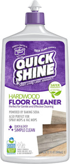 Quick Shine Hardwood Floor Cleaner 27oz| Use in Spray & Vac Mops| Removes Dirt & Scuff Marks| Ready-to-Use, Streak Free, No Rinse| Safer Choice Cleaner| Perfect for Gentle and Effective Cleaning