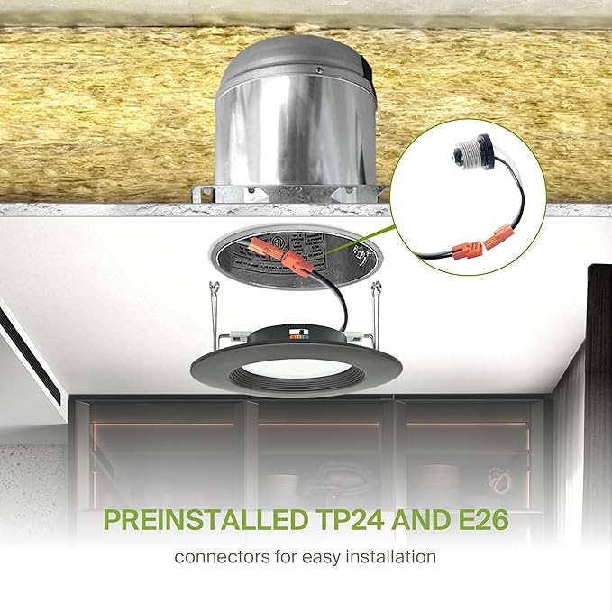 ASD 6 Inch Retrofit LED Recessed Lighting | Metal Trim Bronze 12W 1078LM 120V 2700K-5000K Adjustable Ceiling Downlights | Triac Dimmable Wet Rated Room Can Lights, ETL Energy Star, 6 Pack