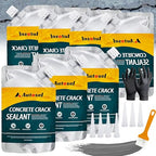 Self-Leveling Cement Crack Filler, Fast Drying Concrete Crack Filler, Gray Asphalt Crack Filler, Waterproof Concrete Crack Repair Sealer for Sidewalks, Driveways, and Foundation Cracks -7 Pack