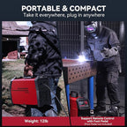 ARCCAPTAIN TIG Welder 200A, High Frequency 110v/220v Dual Voltage TIG/Stick/Arc 2 in 1 Welder LED Digital Display Welding Machine with 2T/4T Function and Tungsten Electrode