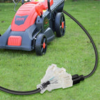 10FT 12/3 Extension Cord Heavy Duty Black 3-Outlet Indoor/Outdoor SJTW Lighted 12-Gauge Grounded Power Cable,12AWG 15 Amp, 1875 Watts，UL Listed，Safety